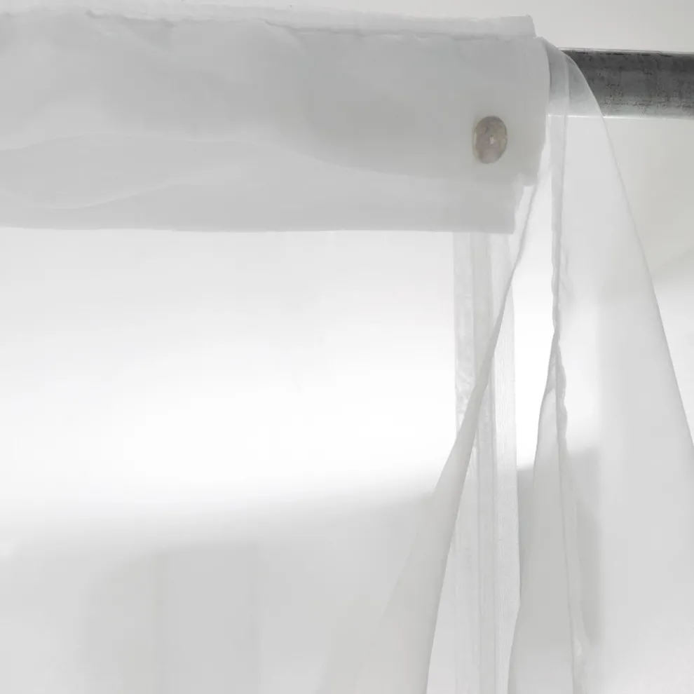 Eleganter Luxusvorhang mit Organza, Design und Qualität Made in Italy - Organdy