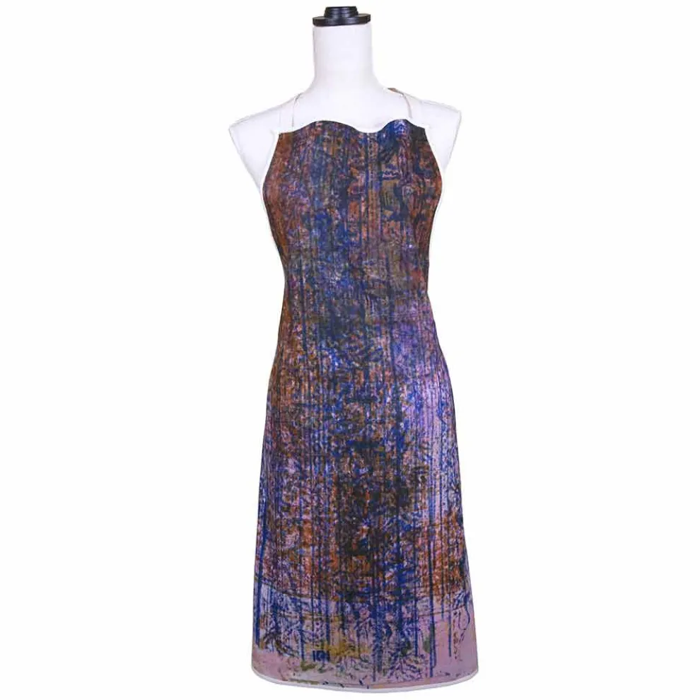 Handgemachte Schürze Handgemachter Druck Einzigartiges Stück aus Baumwolle - Viadurini von Marchi