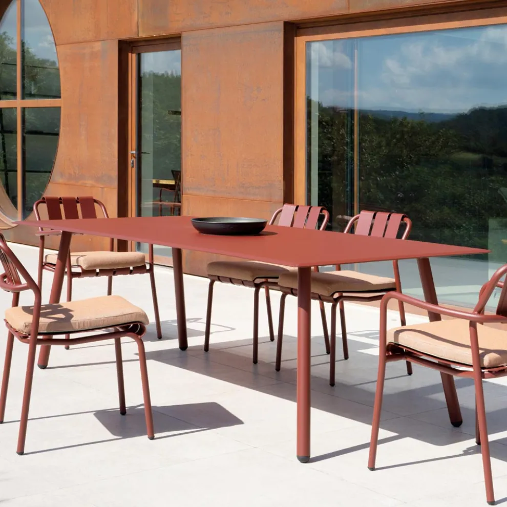 220x100 cm Outdoor Aluminium Tisch in verschiedenen Ausführungen - Resplendent