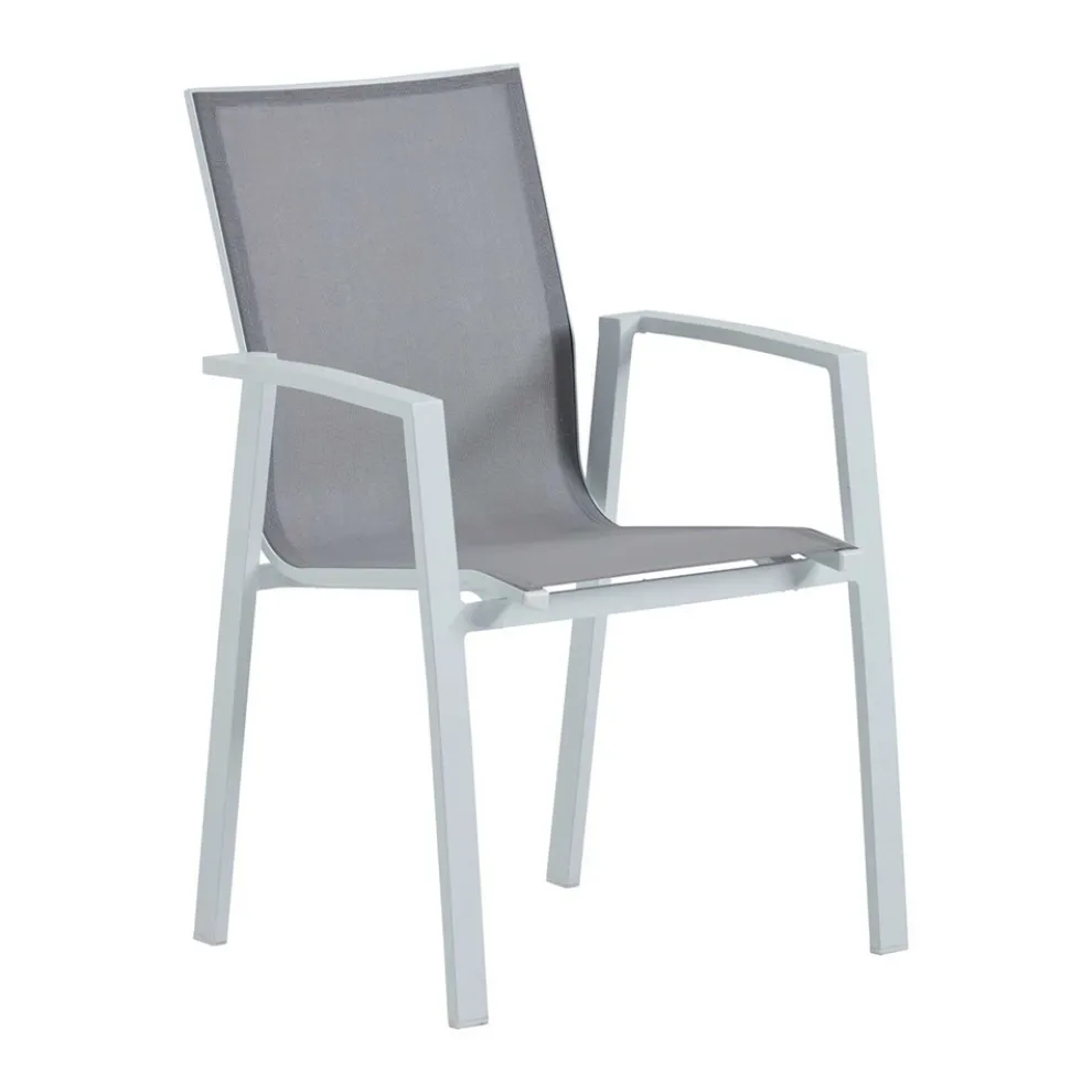 Outdoor-Sessel aus Aluminium und Textilene - Karte