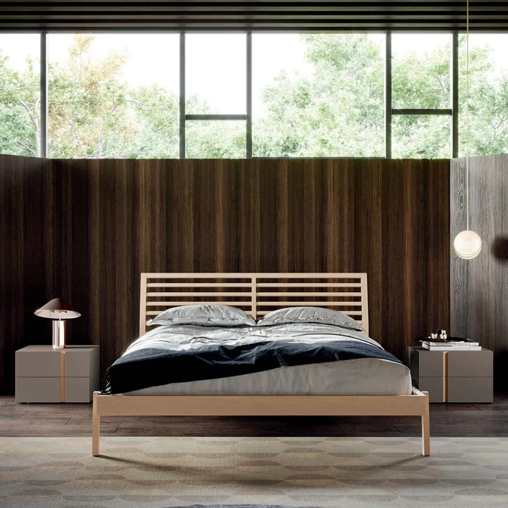 Modernes 5-Elemente-Schlafzimmer Made in Italy Hohe Qualität - Edel