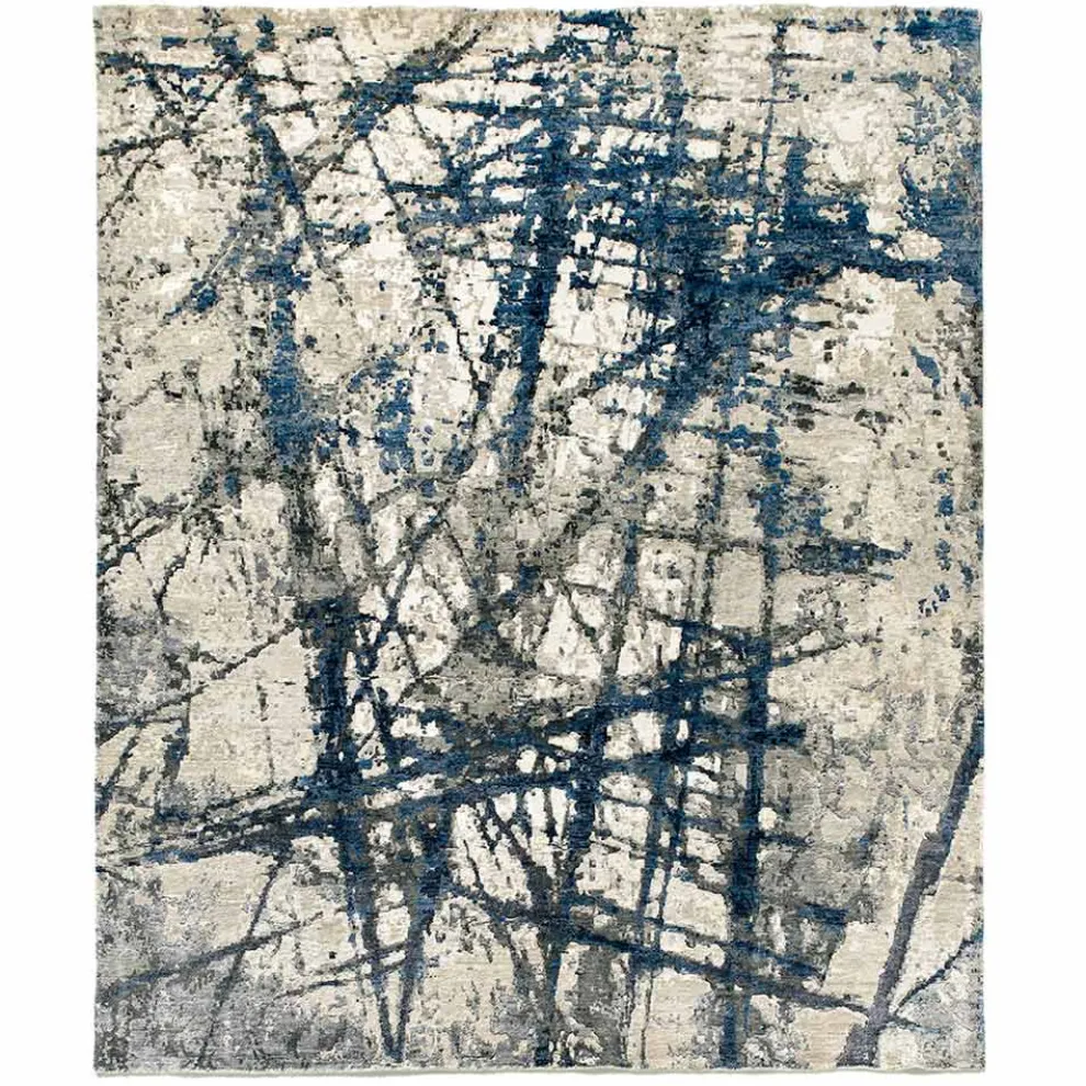 Wohnzimmer-Teppich des modernen Designs mit Muster in der Bambusseide und in der Wolle - Laptos