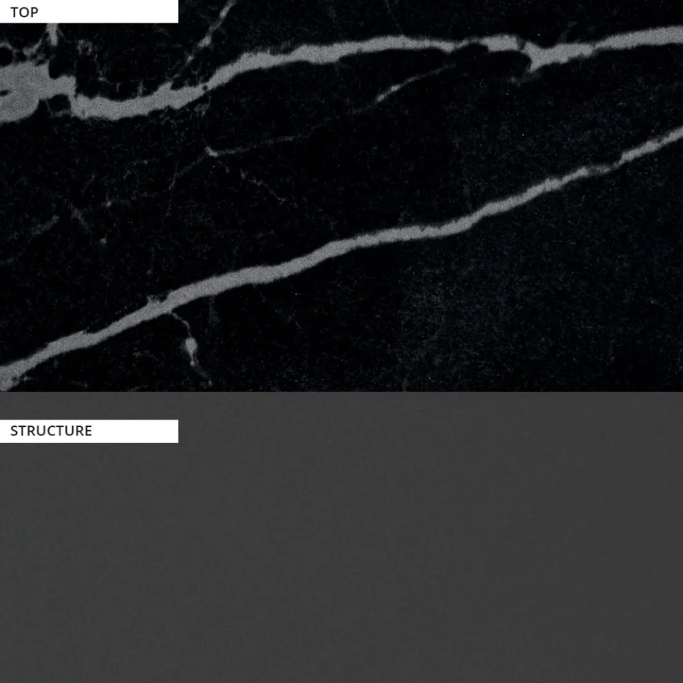 Outdoor-Esstisch aus Aluminium und Steinzeugplatte Made in Italy - Donovan