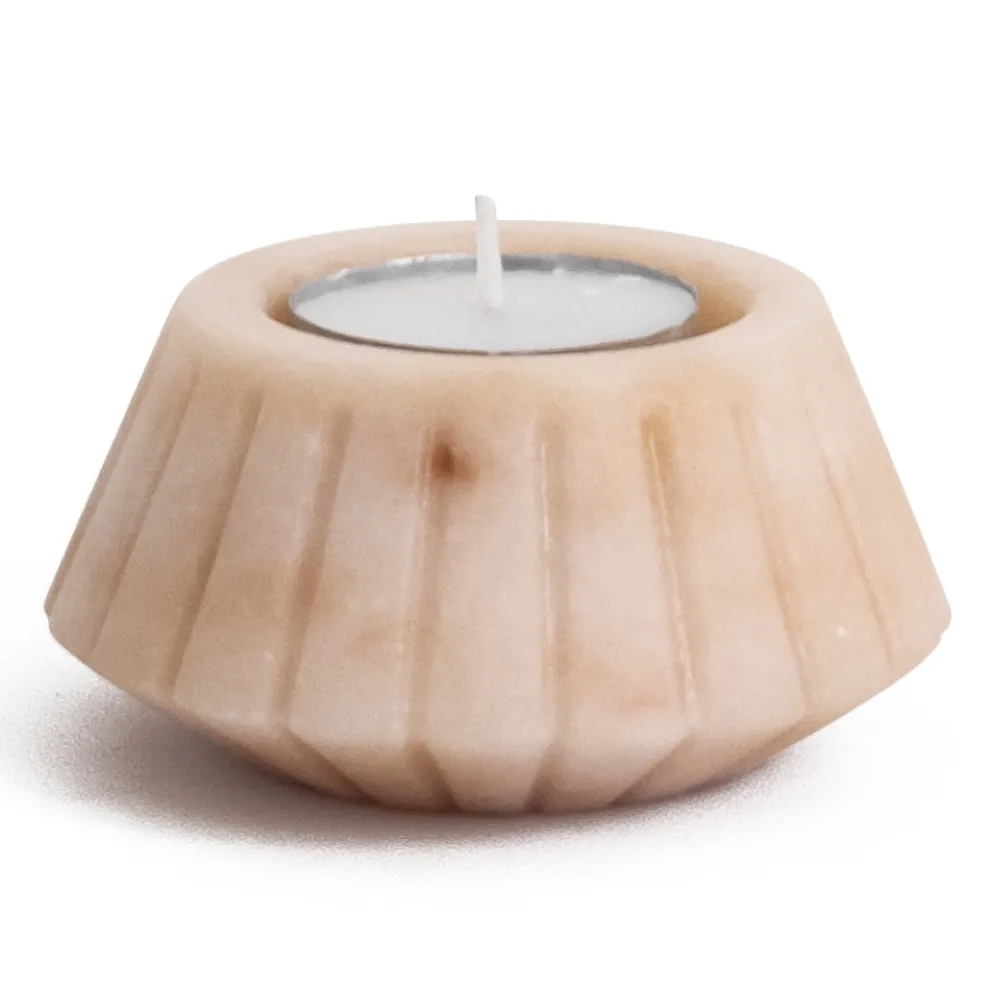 Kerzenhalter aus satiniertem Marmor Verschiedene Design-Finishes 2 Stück - Cirotto