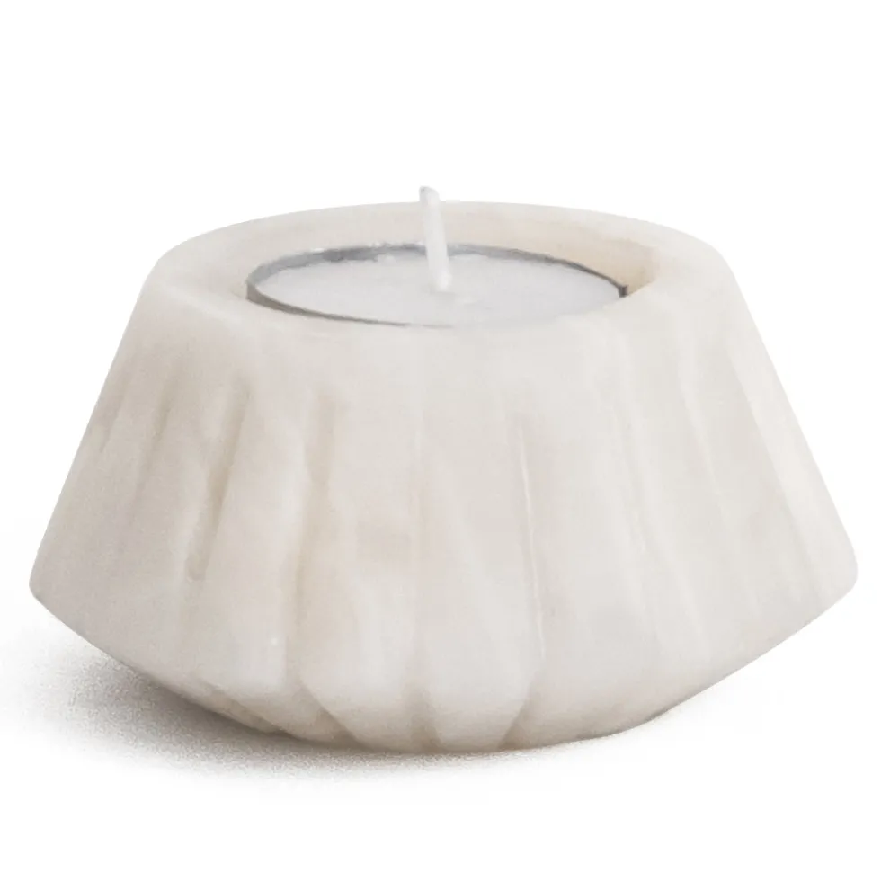 Kerzenhalter aus satiniertem Marmor Verschiedene Design-Finishes 2 Stück - Cirotto