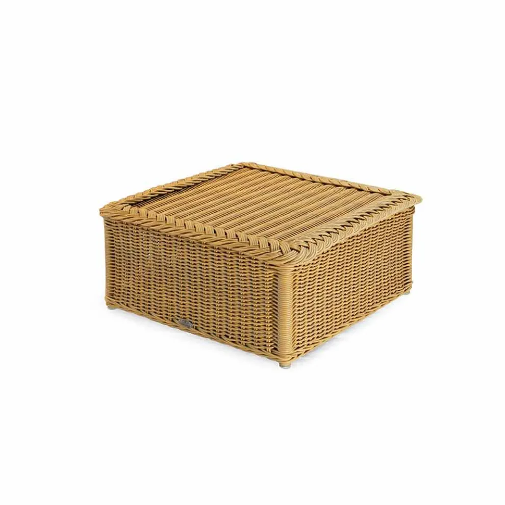 Outdoor Polyrattan LoungeTisch in zwei Farben erhältlich Matt Design