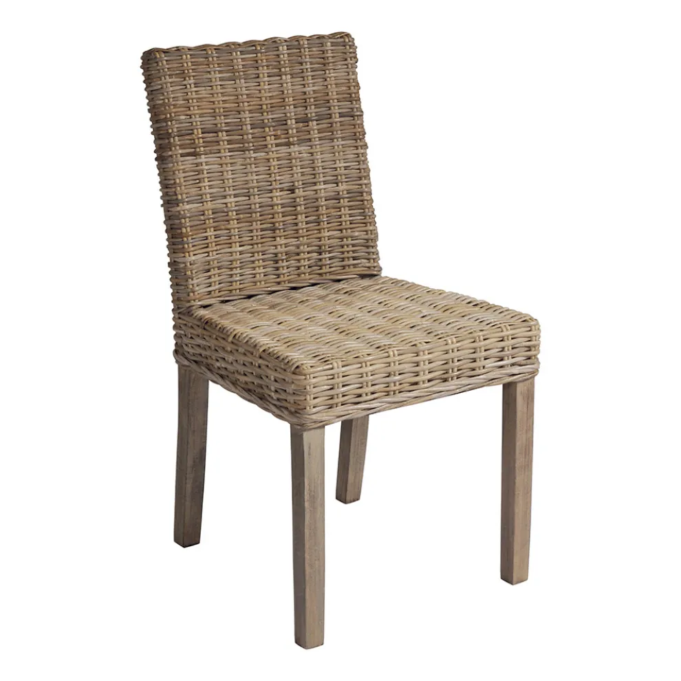 Gartenstuhl aus Holz und Faser in Grau Kubu - Bosco