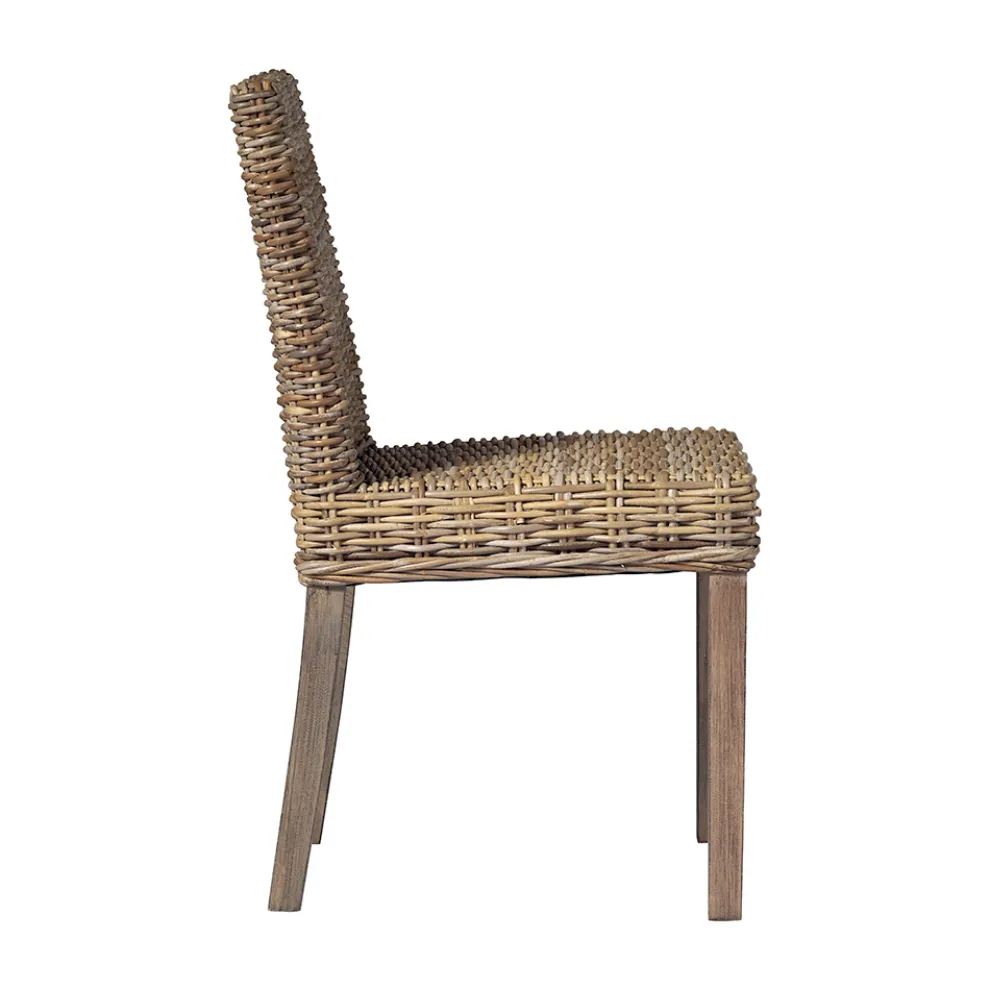 Gartenstuhl aus Holz und Faser in Grau Kubu - Bosco