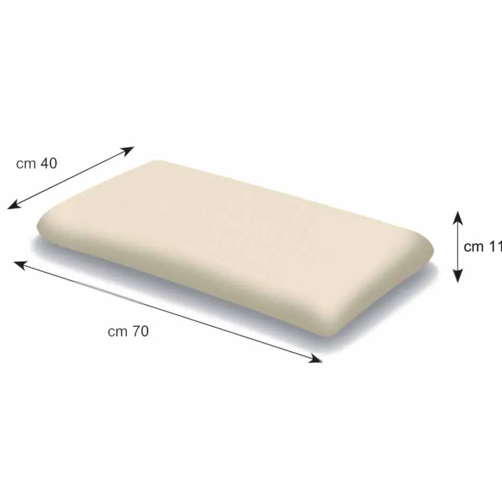 Ergonomisches Kopfkissen aus Memory Foam H 11 cm, 2 Stücke - Gelsomino