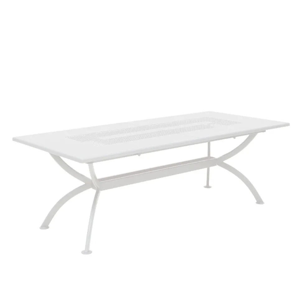 Ausziehbarer Gartentisch bis 320 cm aus verzinktem Stahl Made in Italy - Pearl