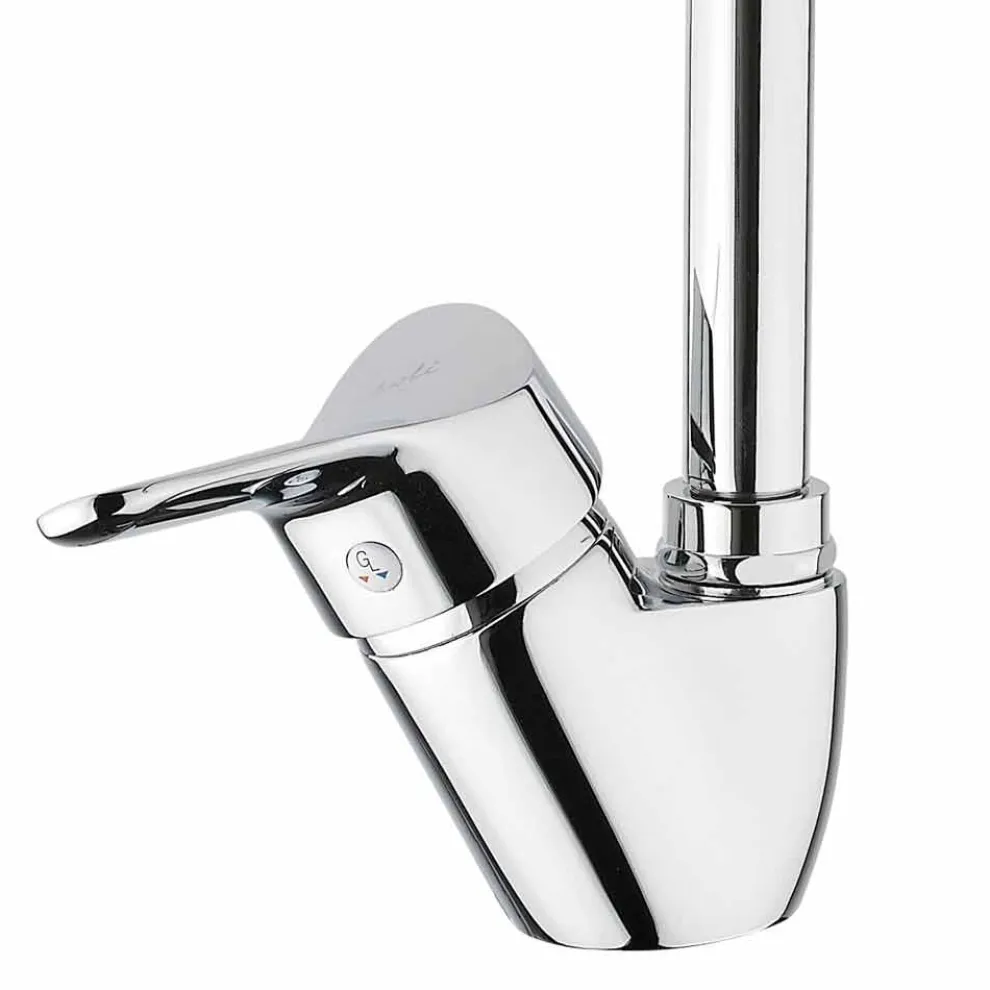 Einstellbarer Spülbeckenmischer aus Chrommessing Hergestellt in Italien - Cino