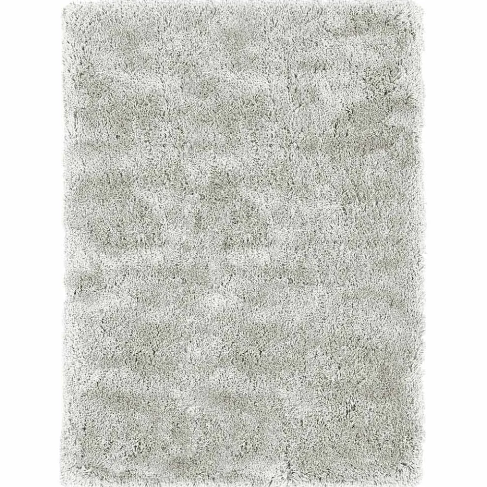 Großer langhaariger Teppich mit modernem Design aus farbiger Seide und Baumwolle - Etesia