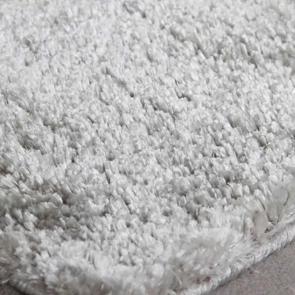 Großer langhaariger Teppich mit modernem Design aus farbiger Seide und Baumwolle - Etesia