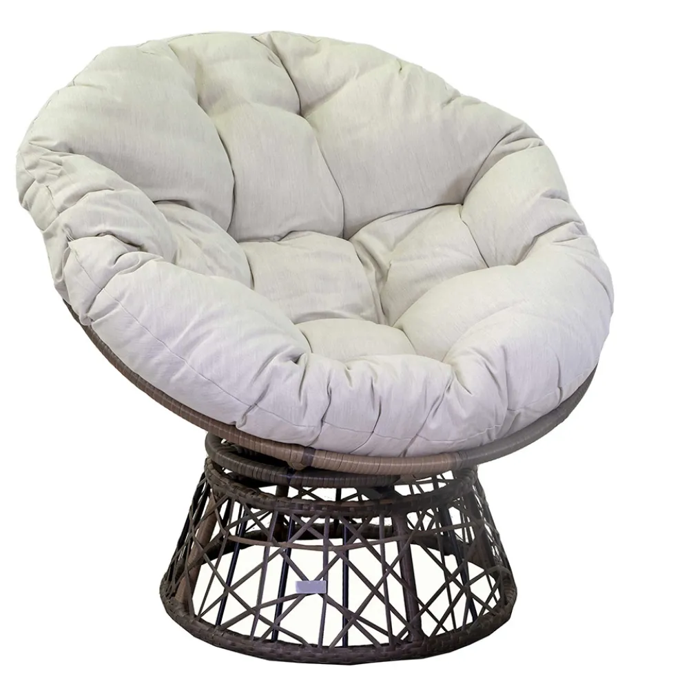 Sessel mit Alurahmen mit Polyrattan bezogen und Couchtisch - Puntina