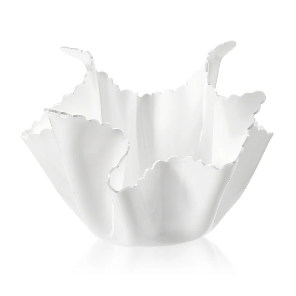 Recycelbare drapierte farbige Plexiglasvase 2 Stück 2 Größen - Gabria