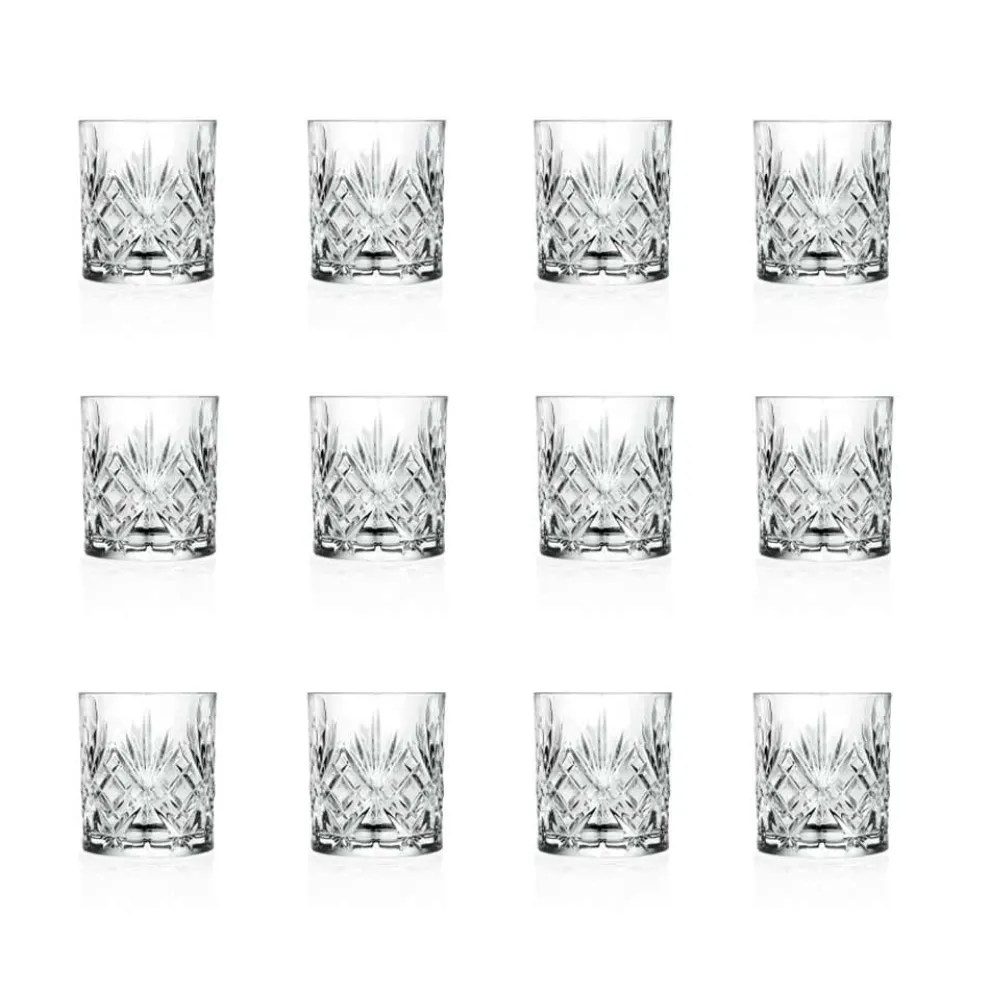 12 Vintage Design Bechergläser aus Eco Superior Sonorous Glass - Cantabile