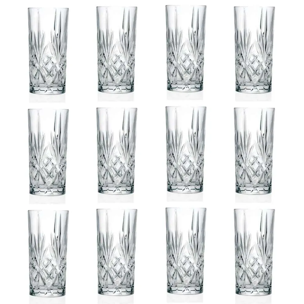 12 Gläser, High Tumbler, Highball für Cocktail in Eco Crystal - Cantabile
