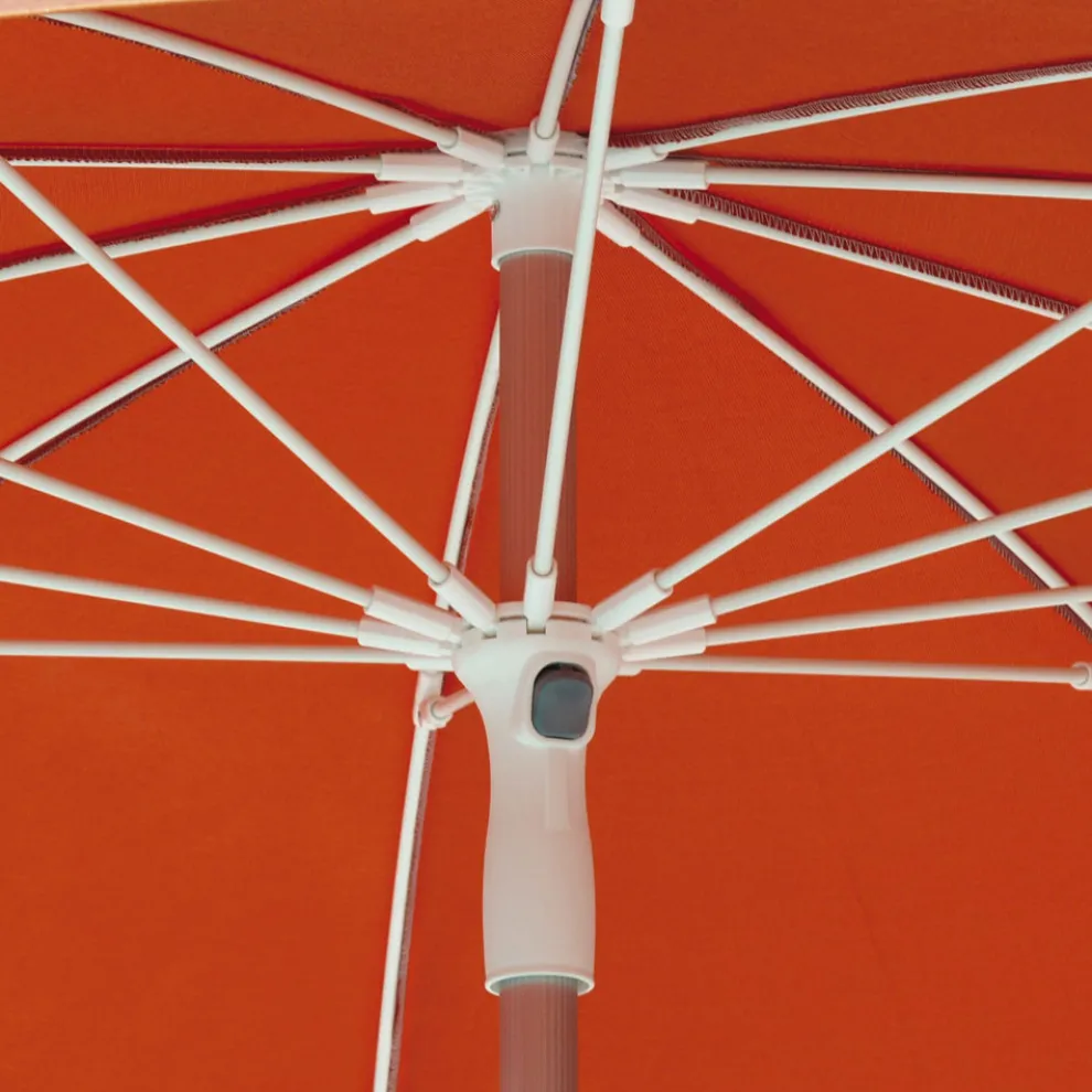 Outdoor-Stoffschirm mit Design-Aluminiumstruktur - Leroy