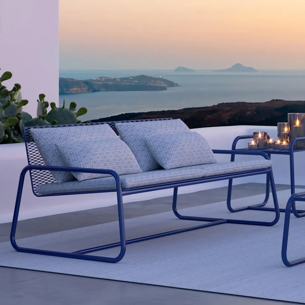 Metallsofa für den modernen Garten Hochwertige Made in Italy - Karol