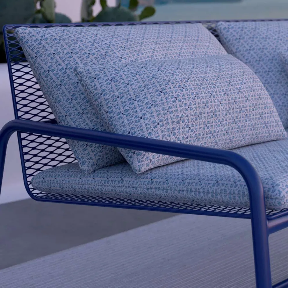 Metallsofa für den modernen Garten Hochwertige Made in Italy - Karol