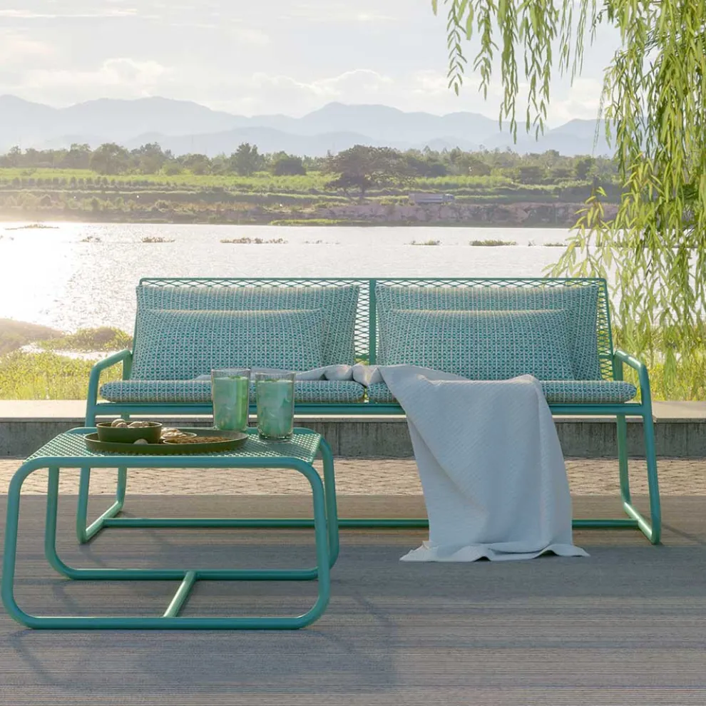 Metallsofa für den modernen Garten Hochwertige Made in Italy - Karol
