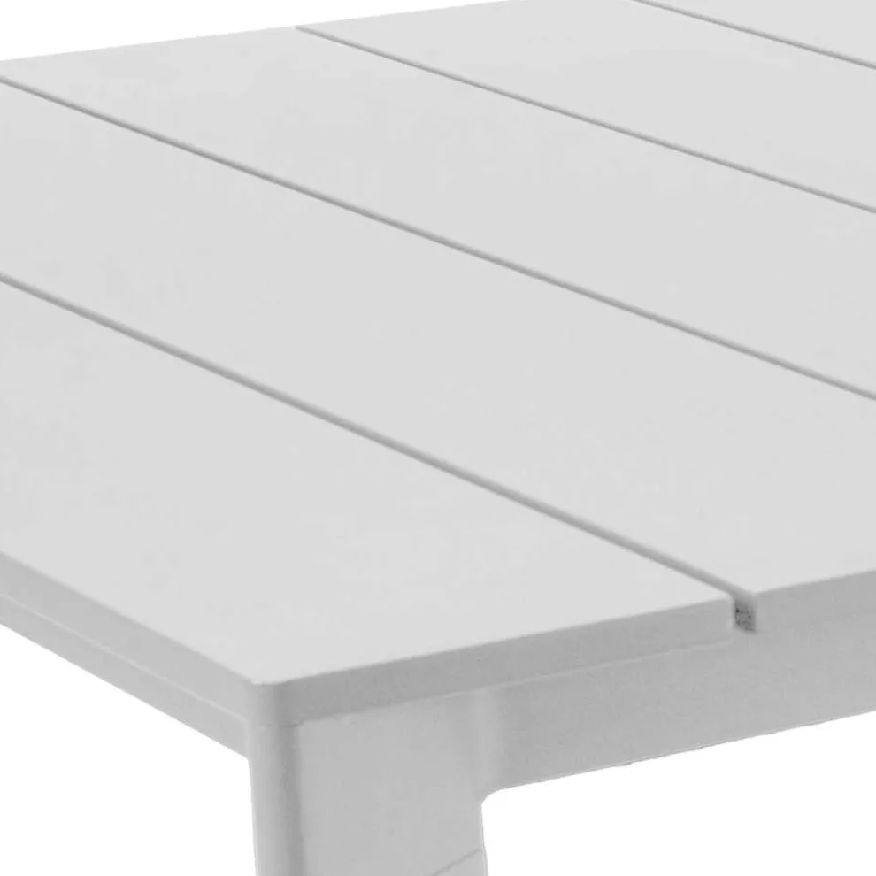 Ausziehbarer Tisch 281 cm aus Aluminium mit Lattenrost - Spezifisch