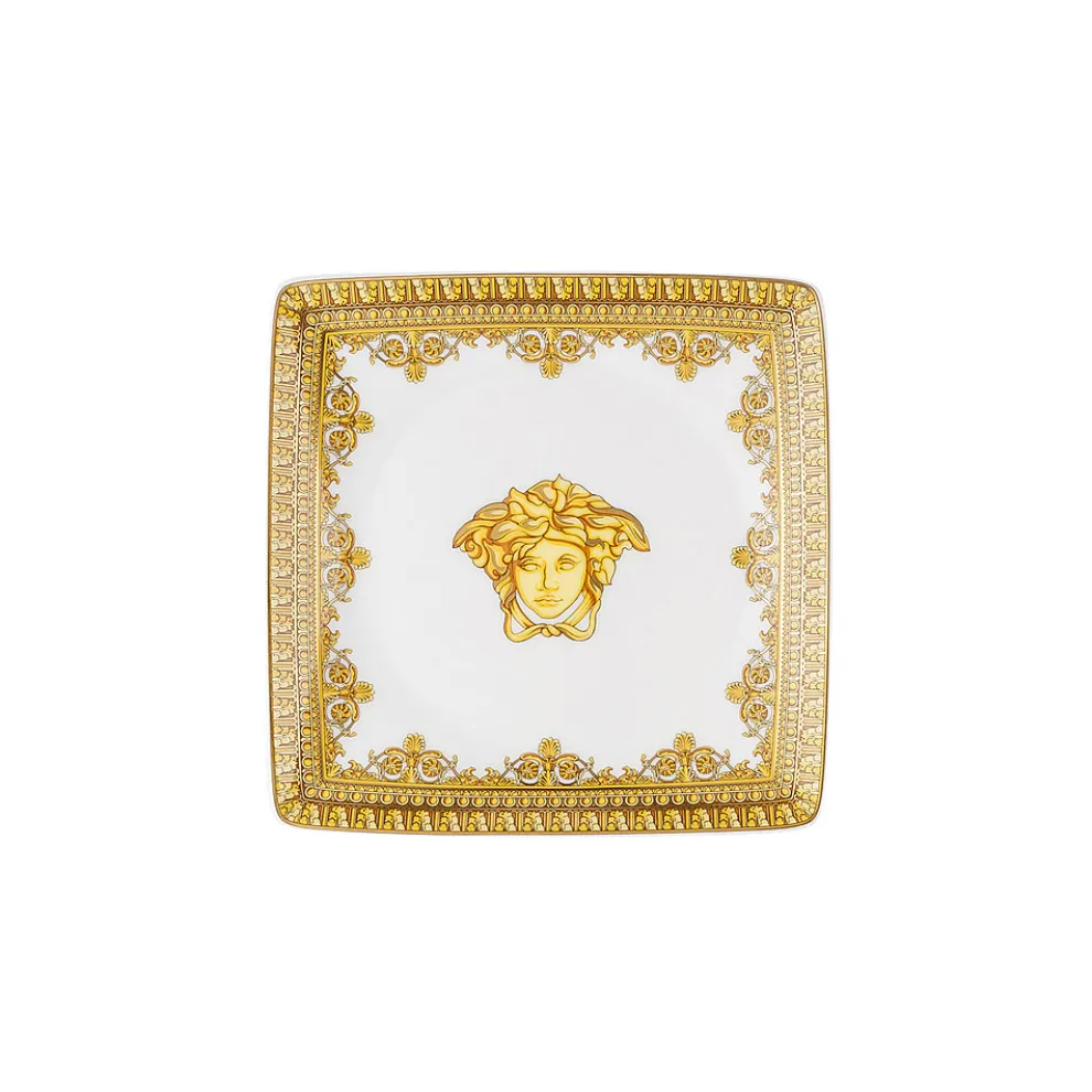 Rosenthal Versace I Love Baroque 6 flache, quadratische Porzellanschalen - Barock