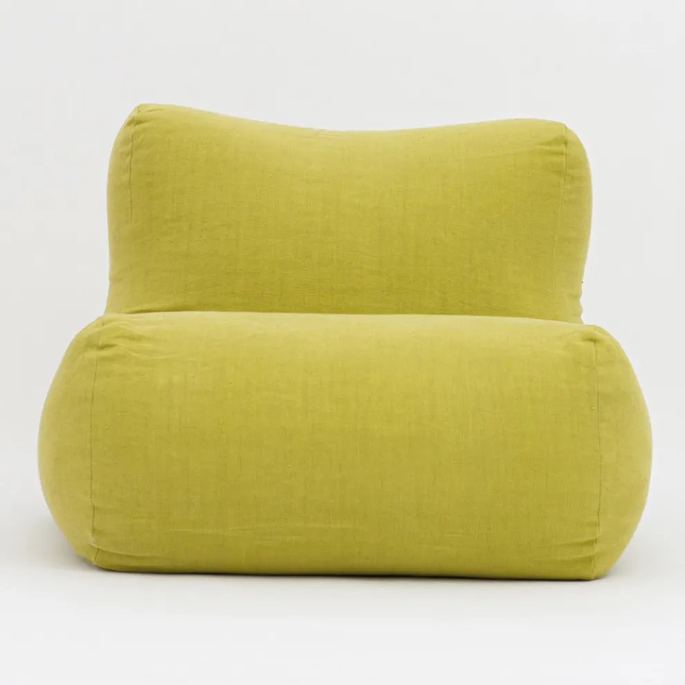 Gartensessel aus limettengrünem Stoff - Maestrale