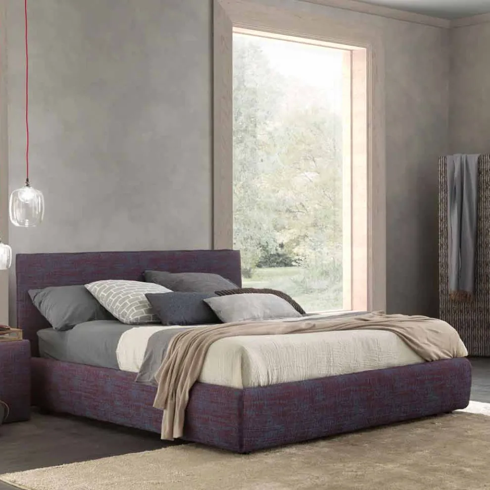 Modernes Doppelbett mit Bettcontainer, Gaya New von Bolzan