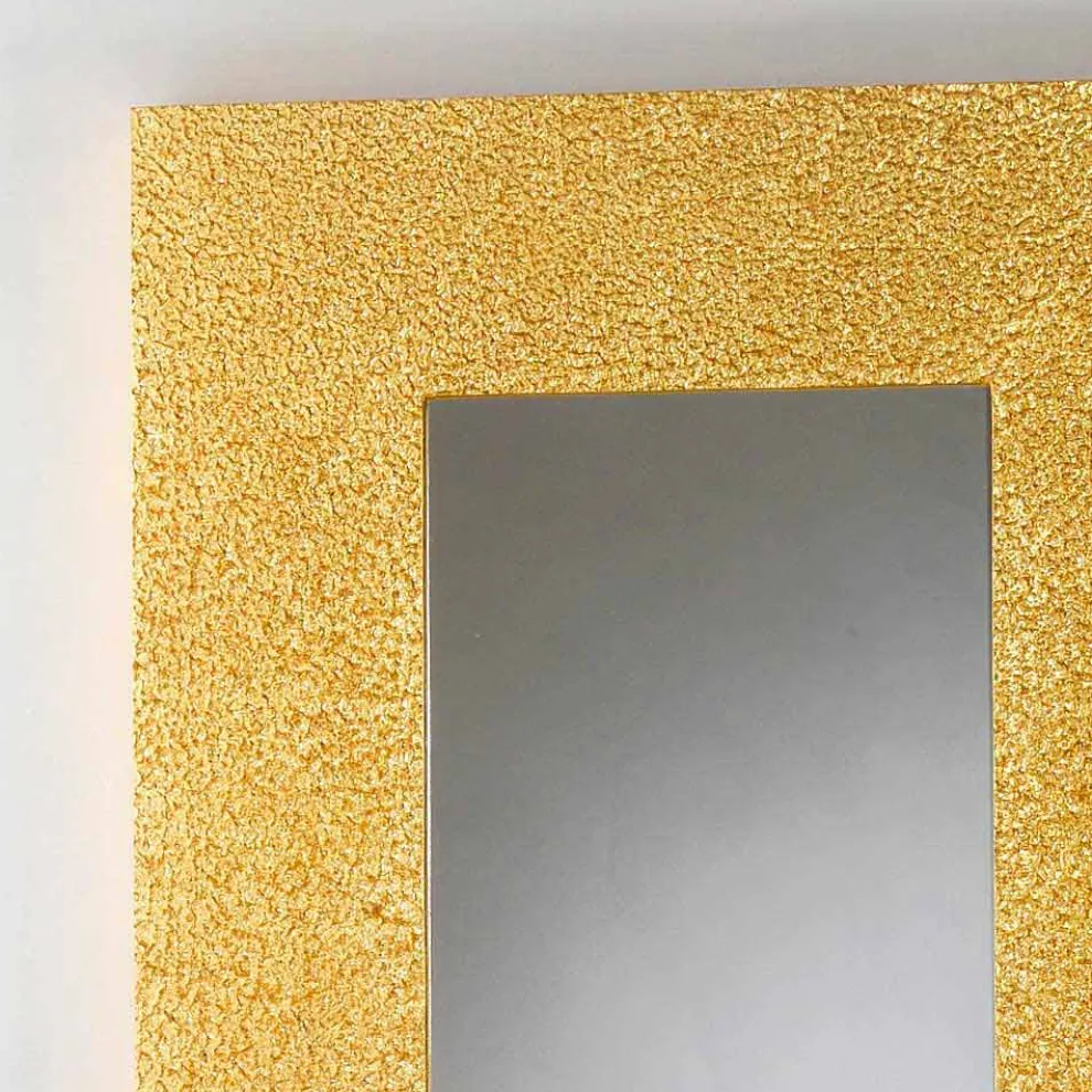 Stand und Wandspiegel gold im modernen Design 78x178