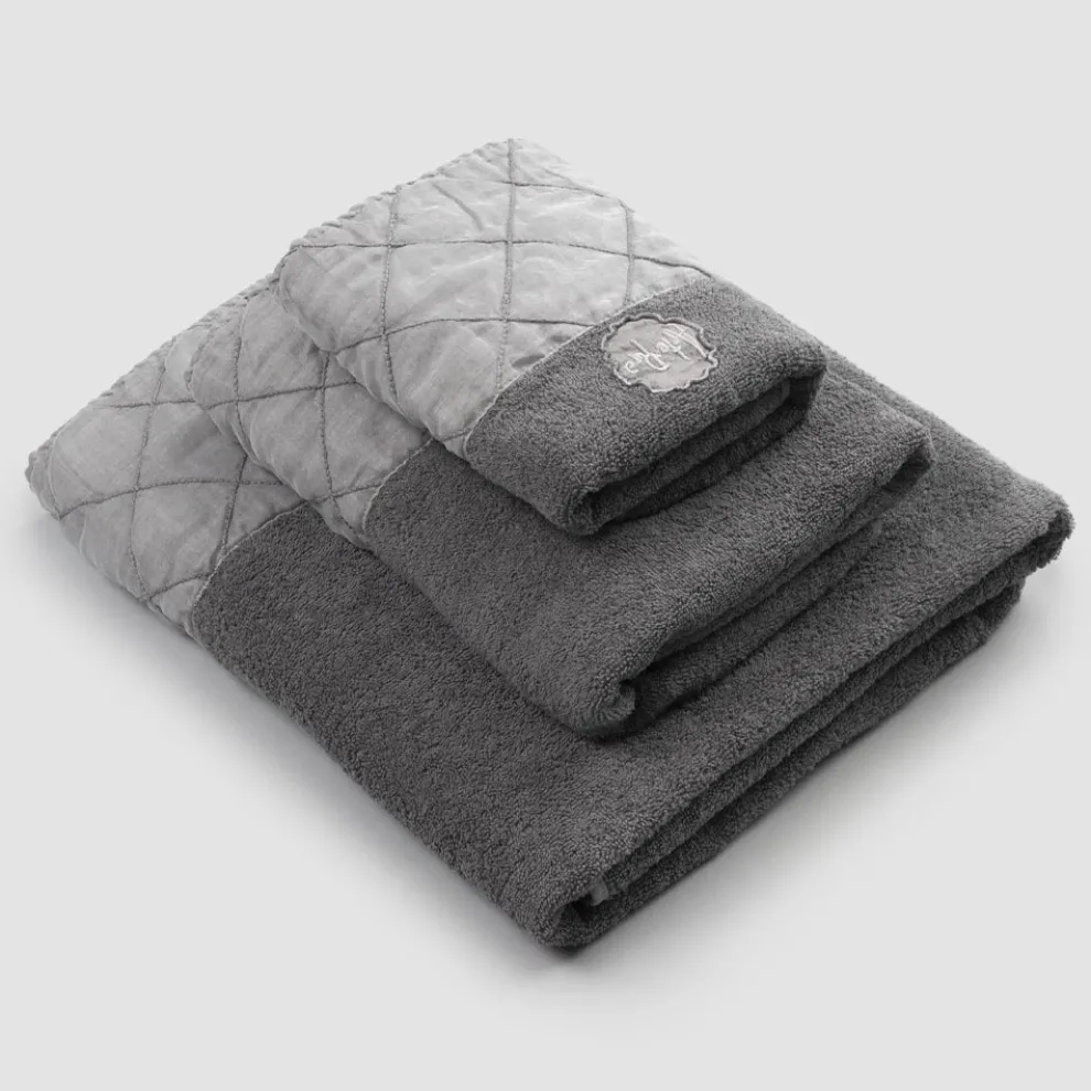 Gesichts-, Gästetuch- und Frottierhandservice mit Luxusdekor - Hassim