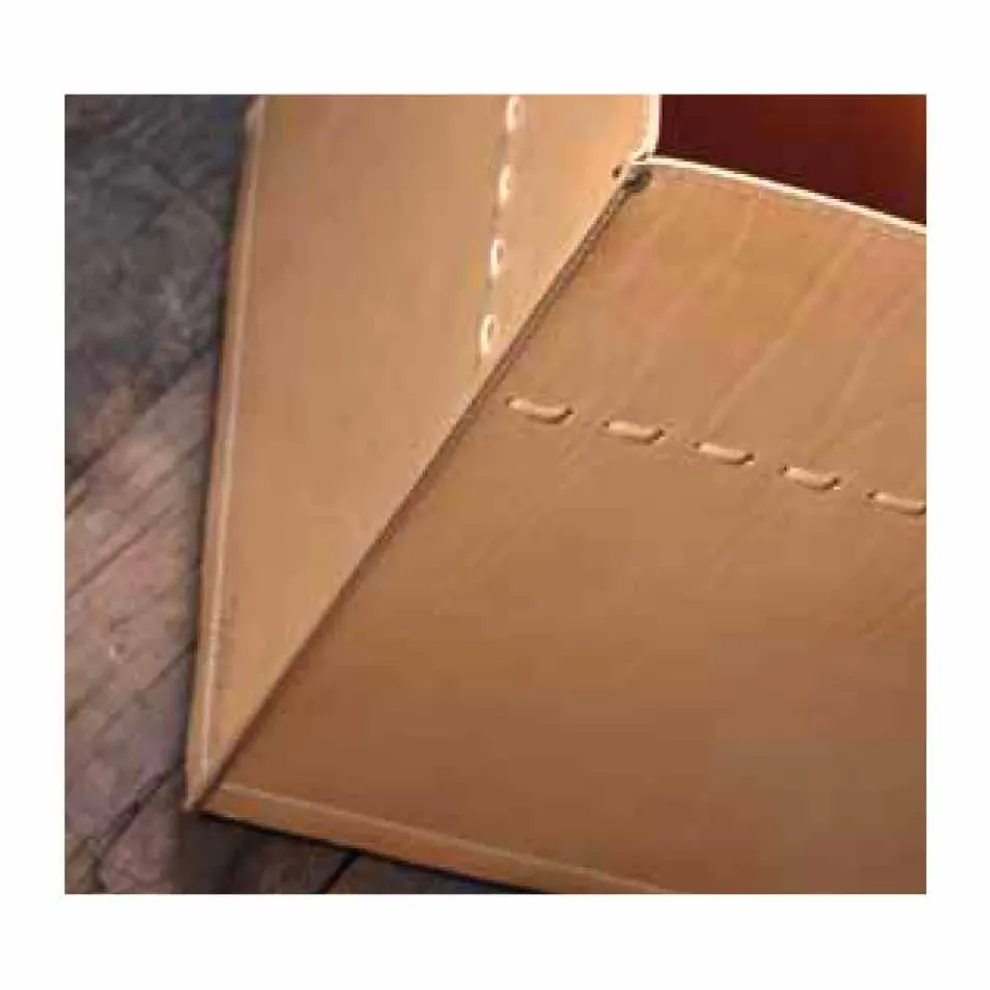 Brennholzhalter aus Leder für Kamin / Herd Neutral 100% Made in Italy