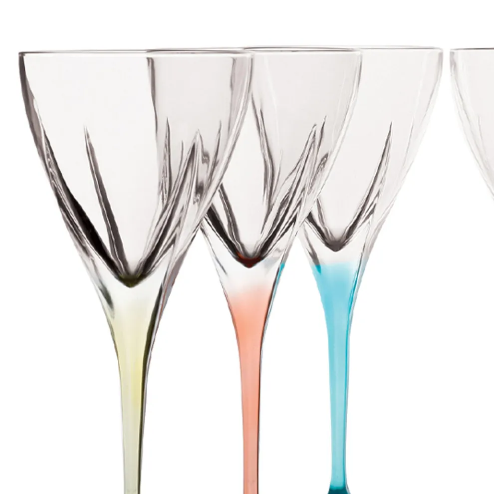 Kristall Weinglas Set Eco Farbig oder Transparent 12 Stück - Amalgam