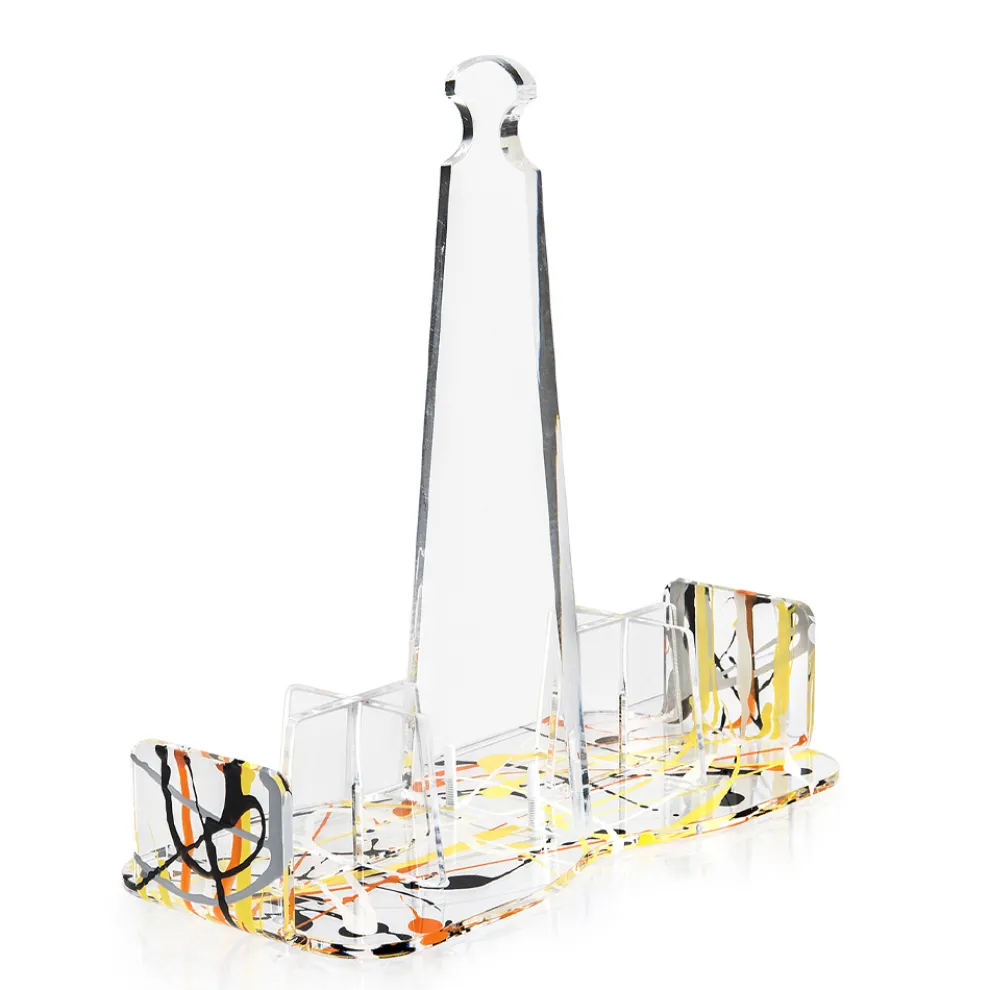 Getränkehalter aus mehrfarbigem Plexiglas Made in Italy Elegant - Multibic