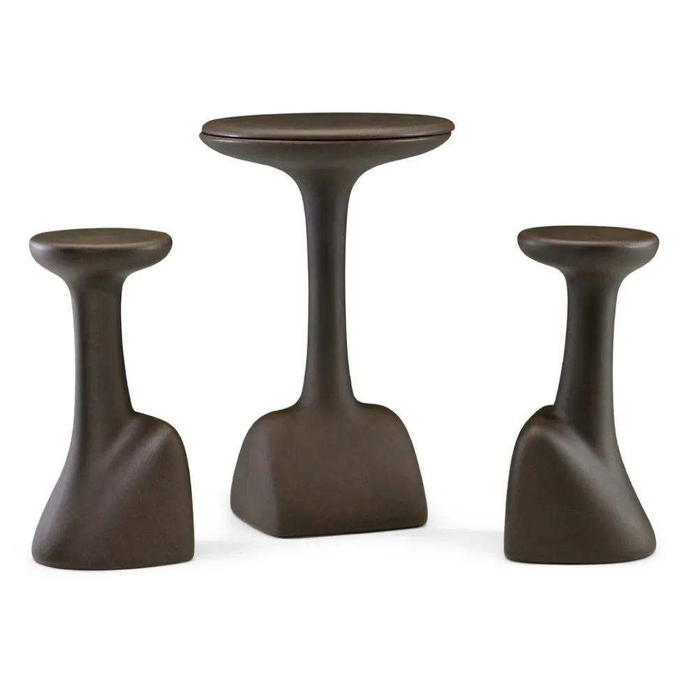 Gartenhocker aus farbigem Polyethylen Made in Italy - Stromboli