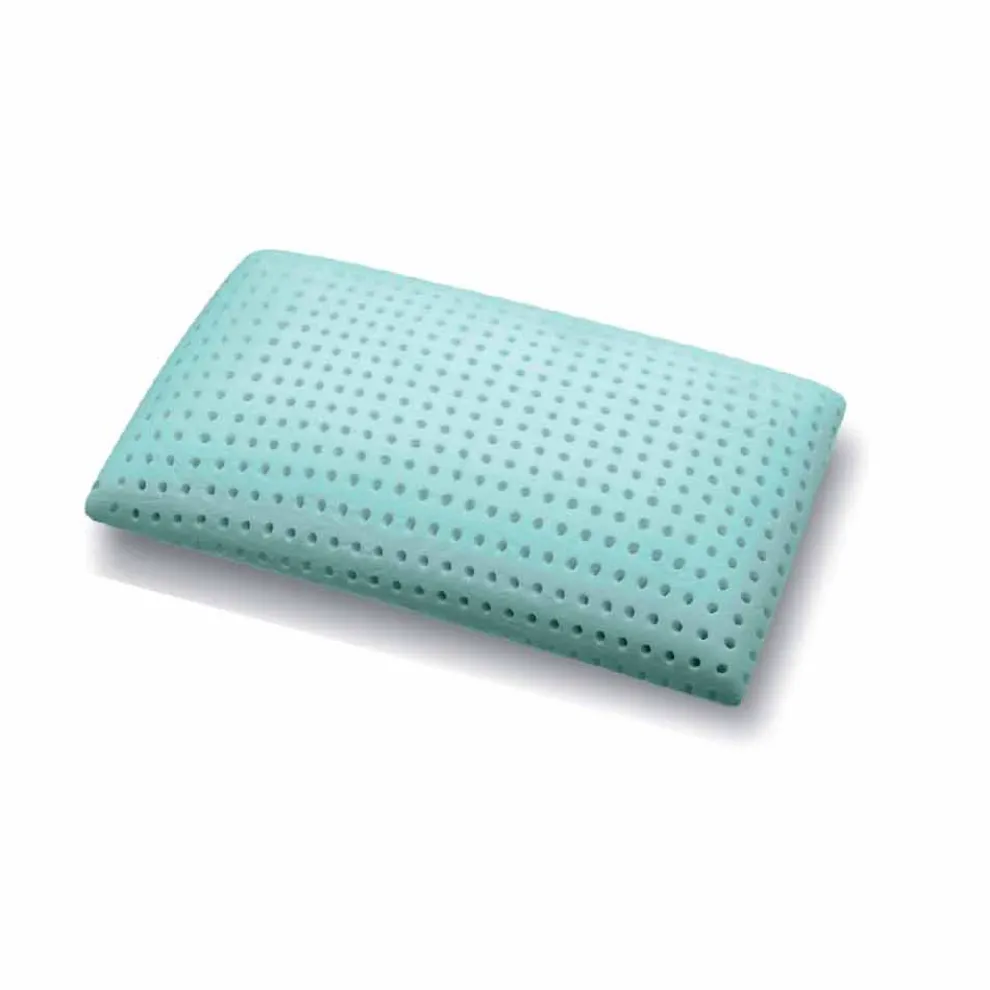 Kopfkissen aus Memory Aloe Feel perforiert H 15 cm, 2 Stücke – Limoges