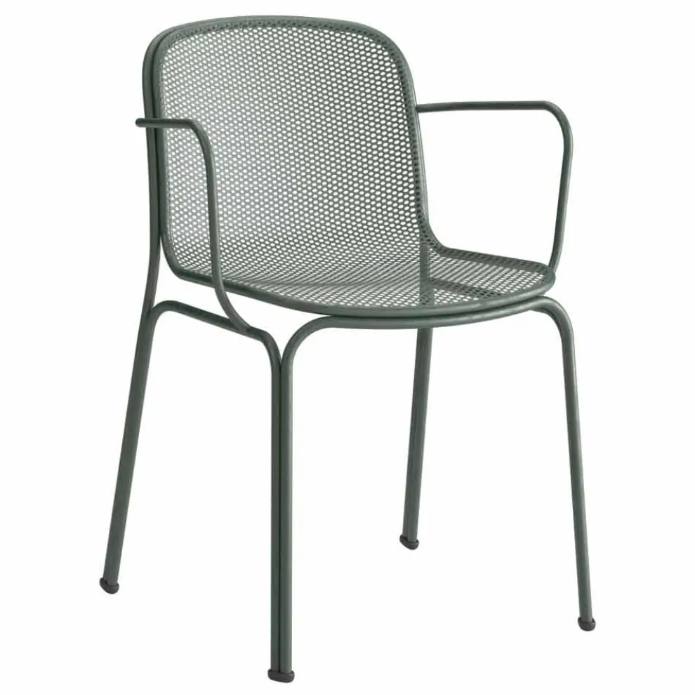 Outdoor Metallstuhl Stapelbarer Made in Italy, 4 Stück - Verna