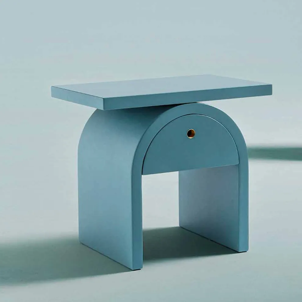 Nachttisch im modernen Design aus farbigem Holz für das Schlafzimmer - Arcom