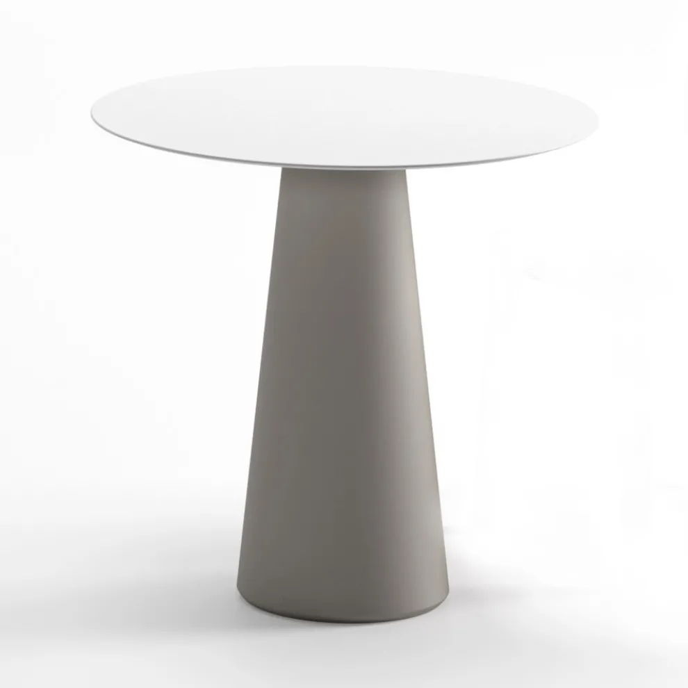 Moderner Tisch im Freien aus HPL und opakem Polyethylen Made in Italy - Forlina