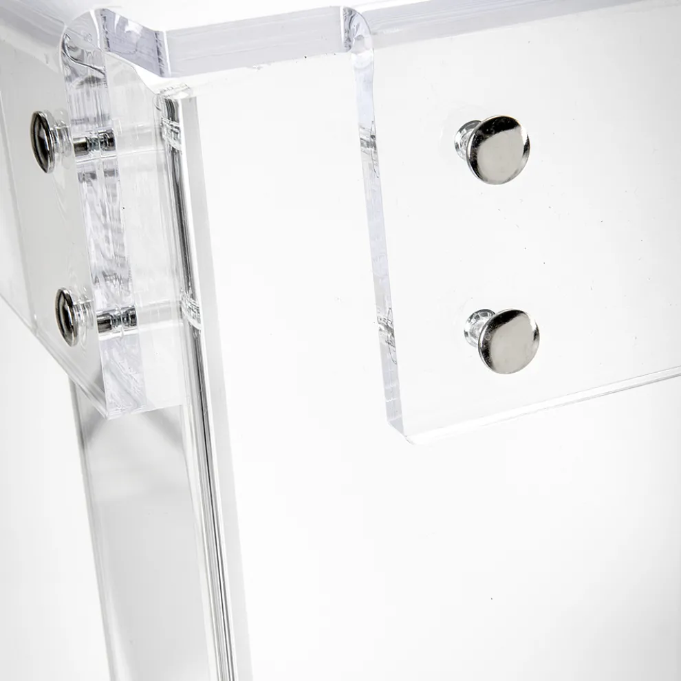 Transparenter Schreibtisch aus Plexiglas Modernes Design Made in Italy - Vichy