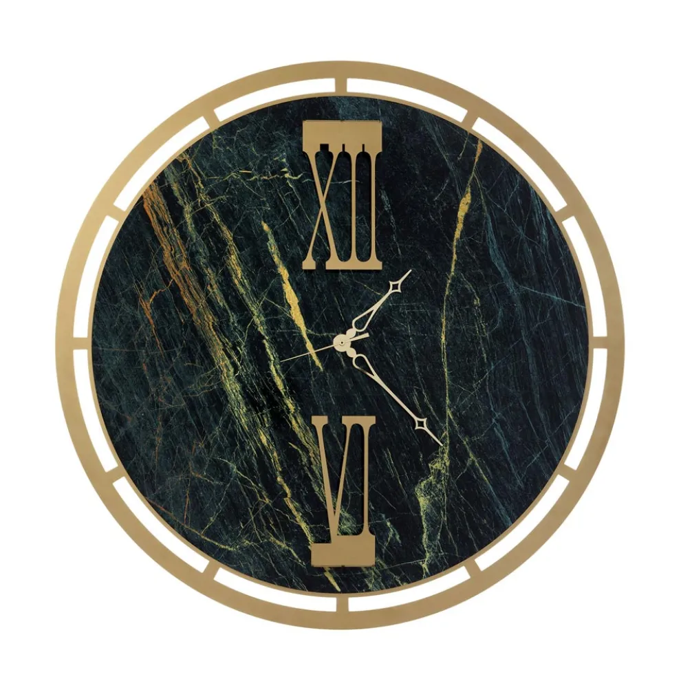 Uhr aus Eisen mit 3 Zeigern, hergestellt in Italien – Stern