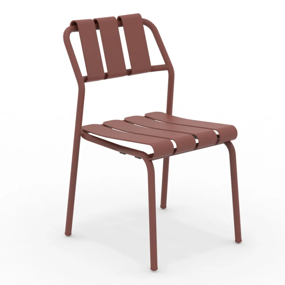 2er-Set Gartenstühle komplett aus Aluminium - Resplendent