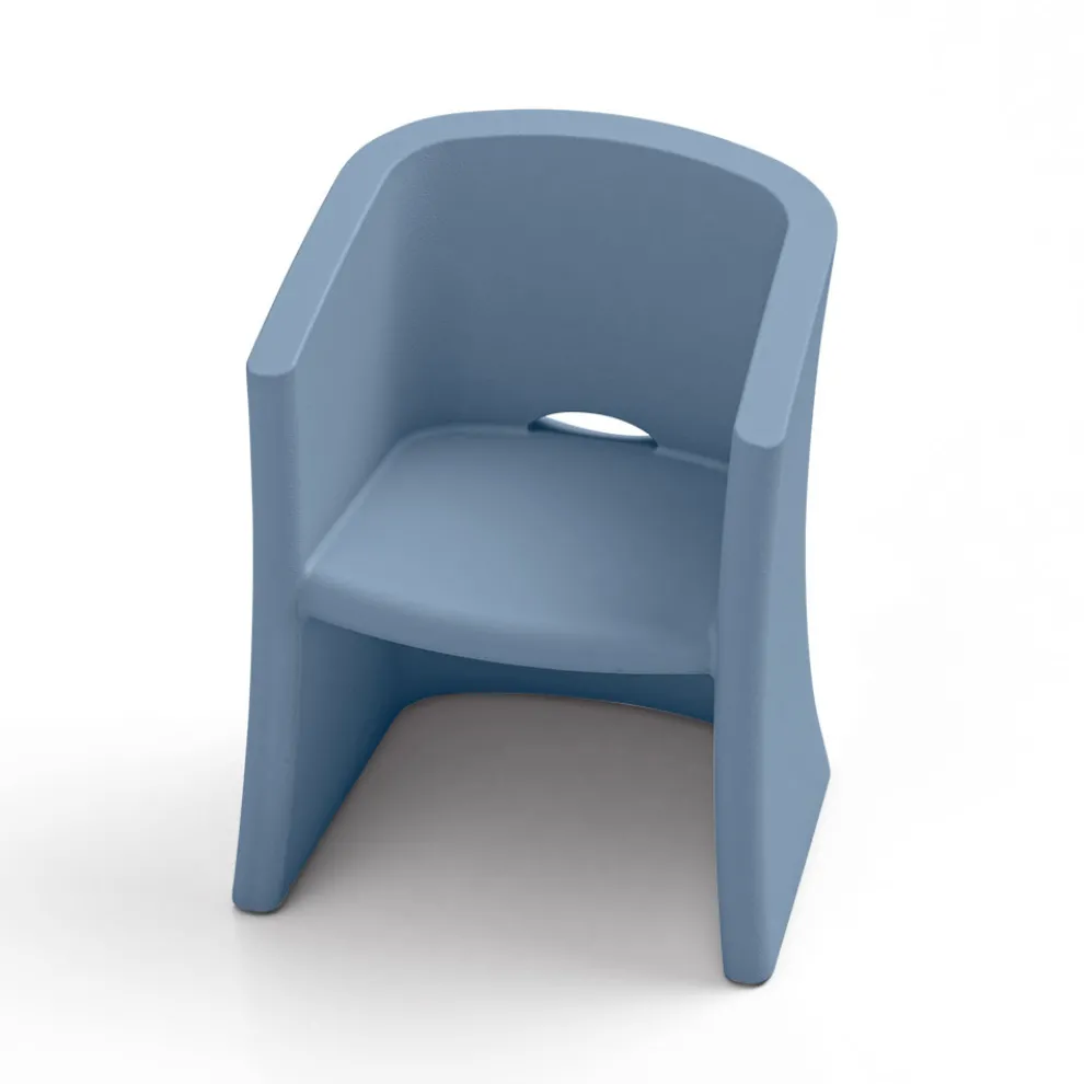 Gartensessel aus Polyethylen mit Armlehnen Made in Italy - Perez