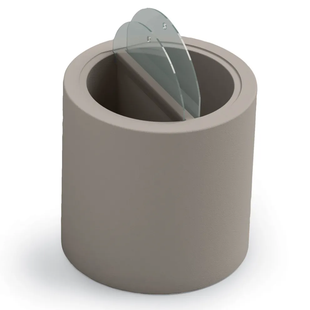 Garten-Couchtisch aus Polyethylen mit Behälter Made in Italy - Stracco