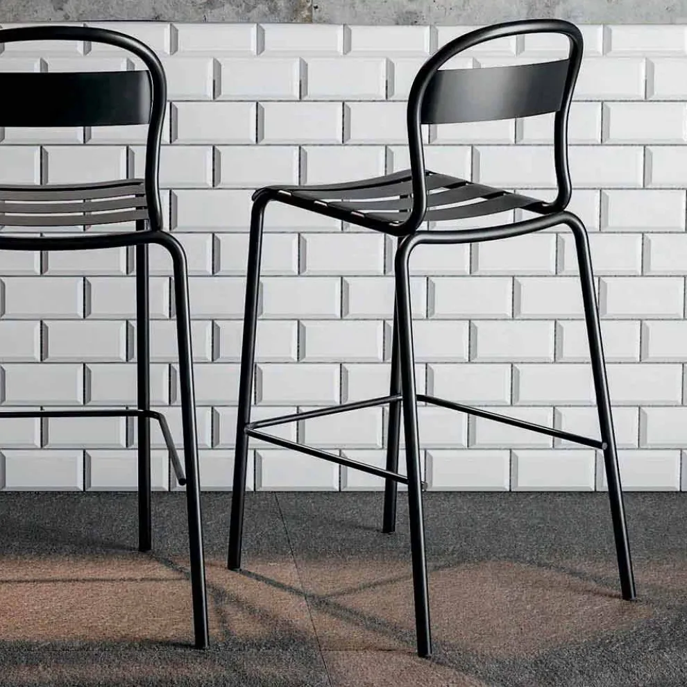 Hoch stapelbarer Outdoor-Hocker Made in Italy, 2 Stück - Trixie