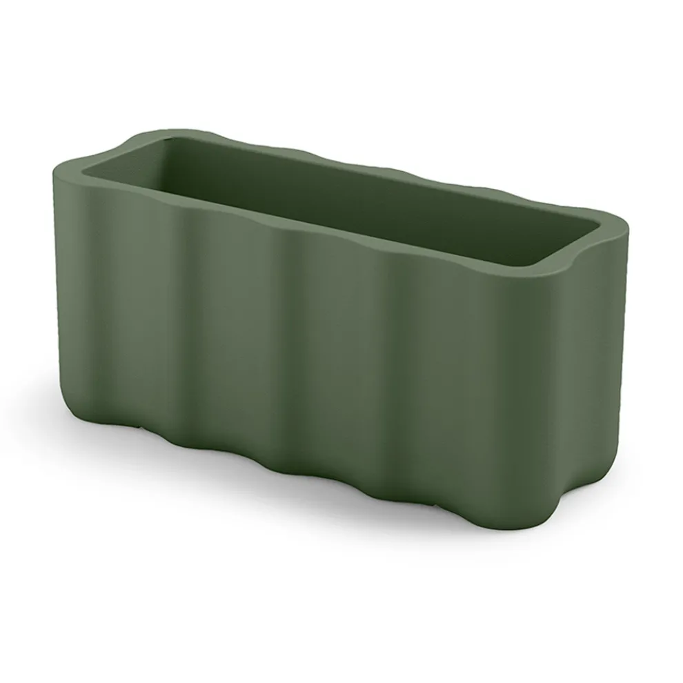 Outdoor-Vase aus farbigem Polyethylen Made in Italy - Messy