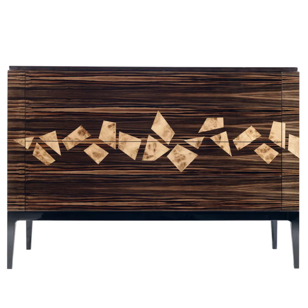 Kommode aus Ebenholz mit 4 Schubladen Grilli Zarafa in Italien hergestellt