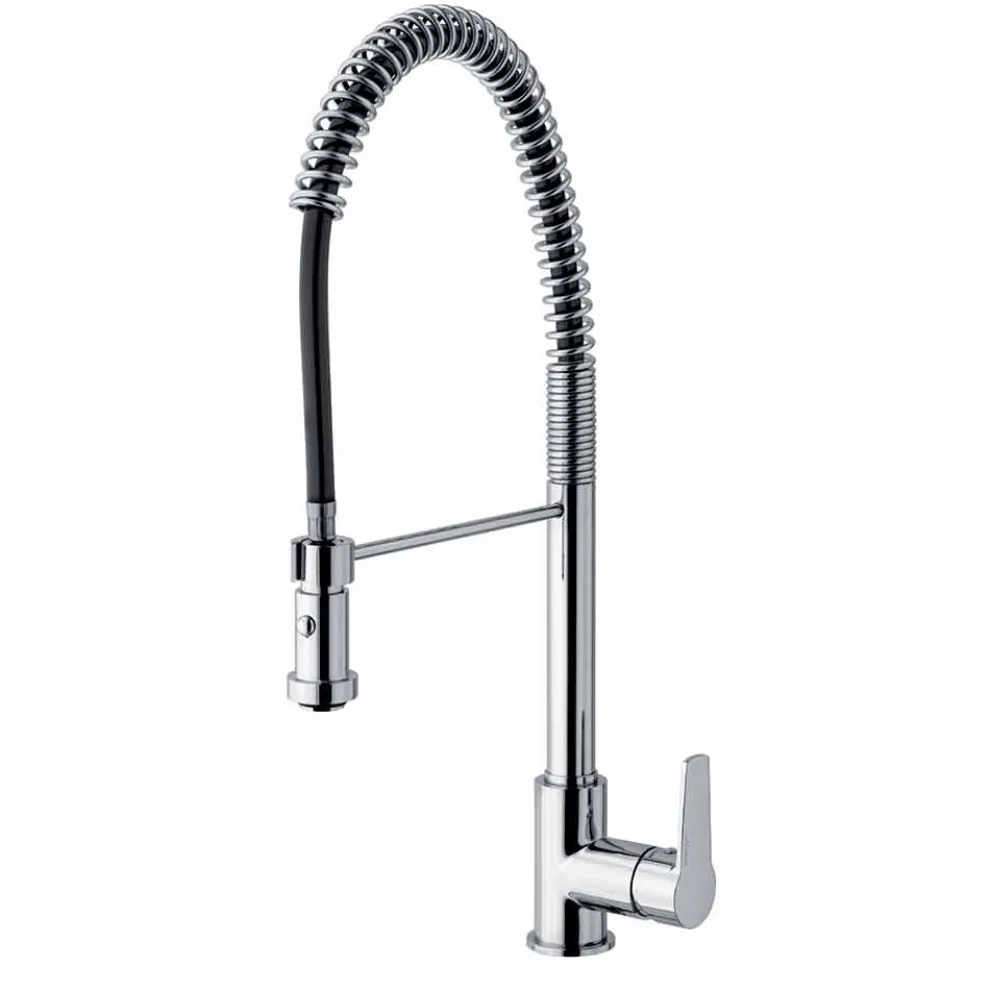 Küchenspülenmischer mit verstellbarem Messingrohr Made in Italy - Cory