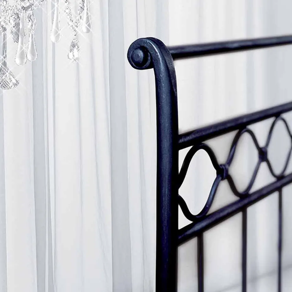 Efesto Doppelbett aus Schmiedeeisen in Design