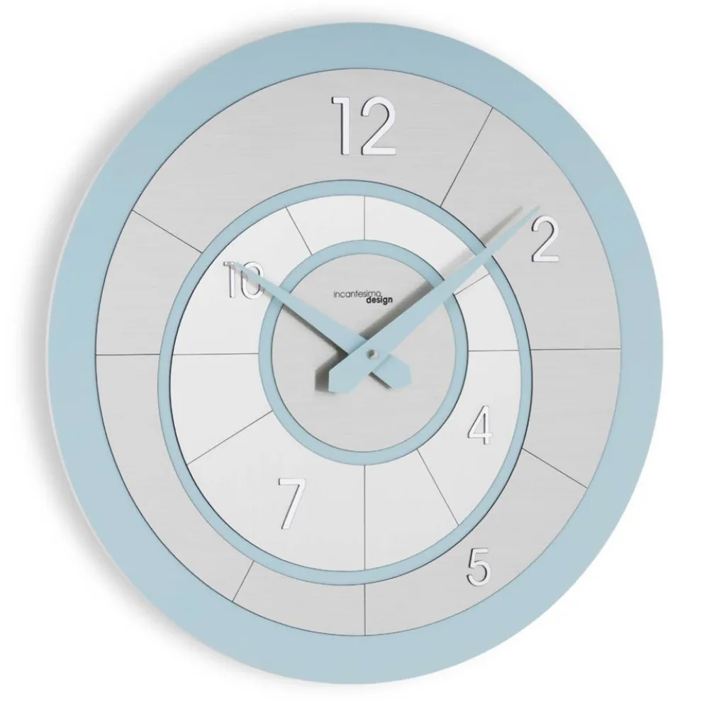 Runde Uhr aus halbgeschäumtem PVC mit hoher Dichte, hergestellt in Italien – kreativ